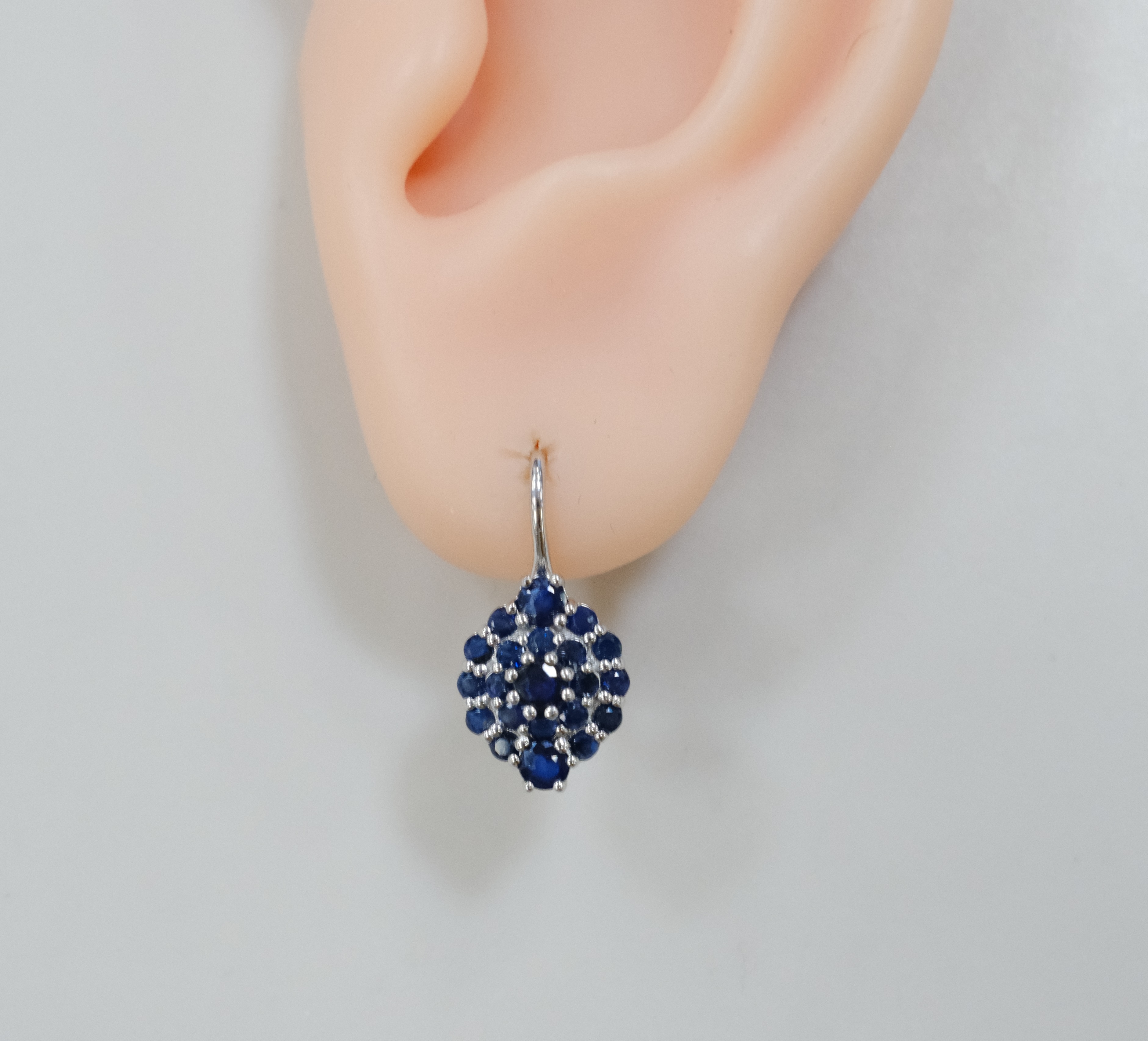 Серебряные серьги с аметистами